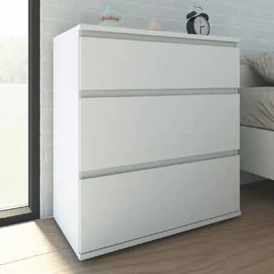 White Chest of 3 Drawers