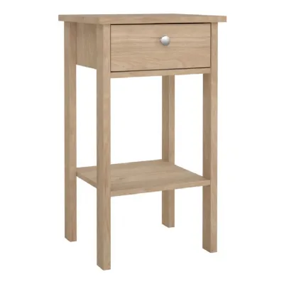 Madrid Bedside Table with 1 Drawers in Jackson Hickory Oak