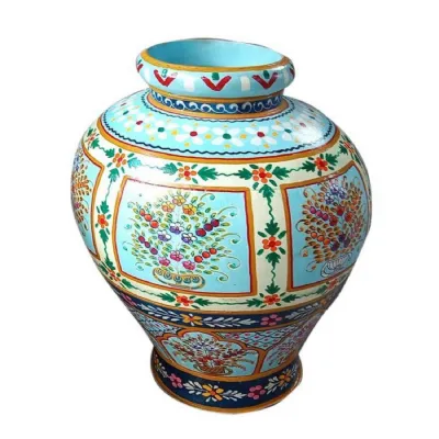 Handpainted Iron Pot