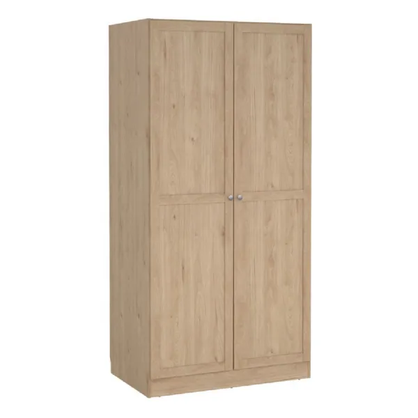 Brande Wardrobe with 2 Frame Doors in Jackson Hickory