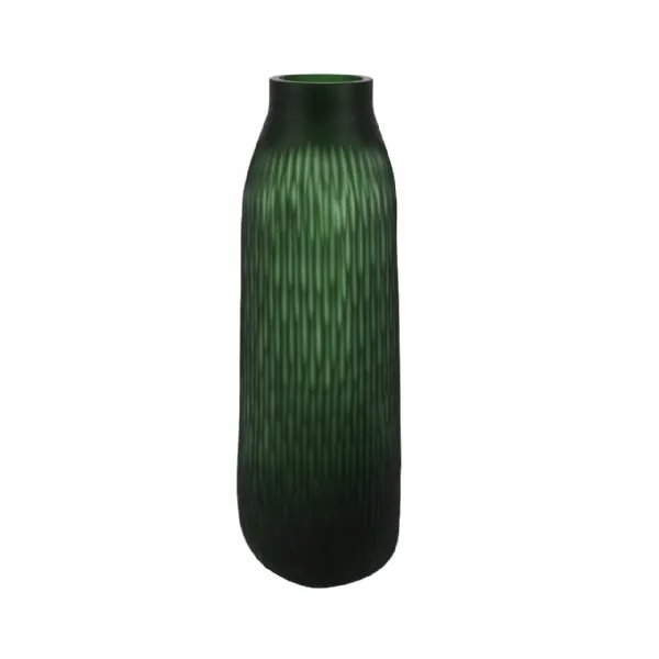 42. 5cm Green Handmade Decorative Glass Bud Vase