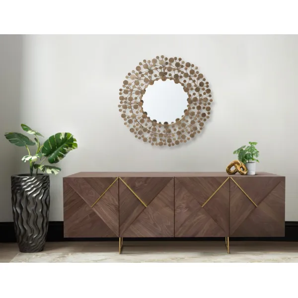 Ivanna 4 Door Sideboard Light Walnut