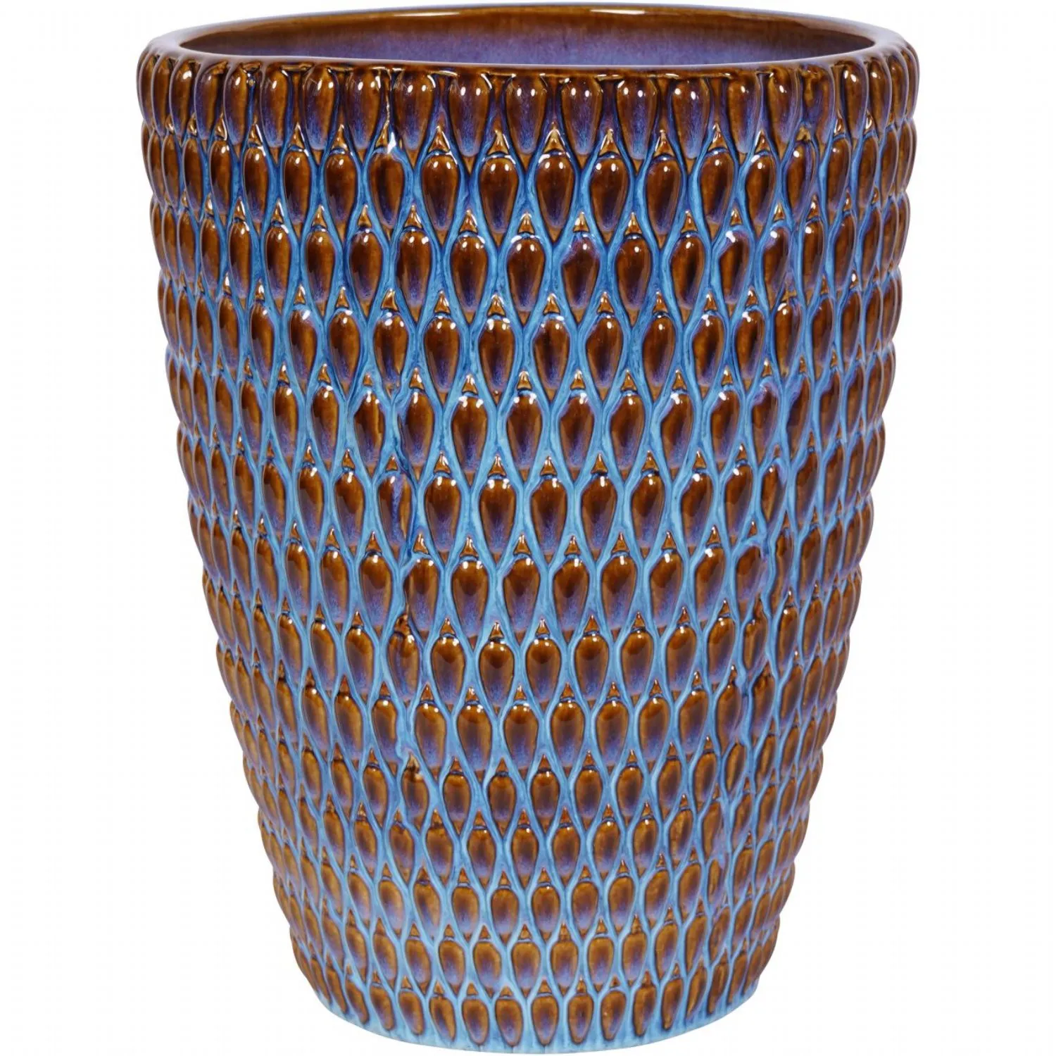 Blue Large Glaze Ceramic Planter