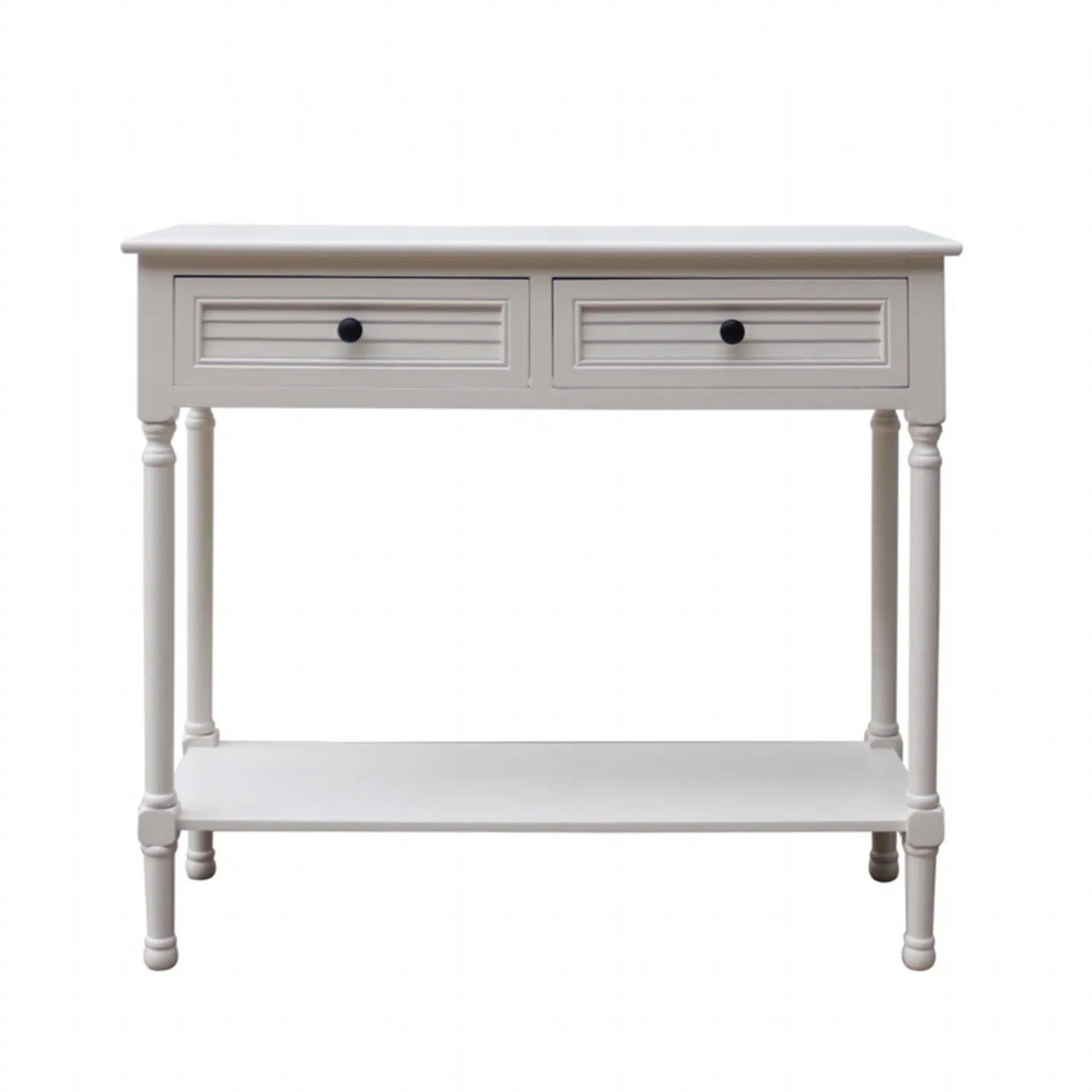 Elise 2 Drawer Console Table Pearl White